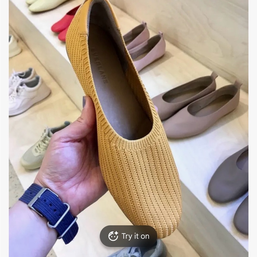 Everlane Mustard Day Globe Knit Women's Flats